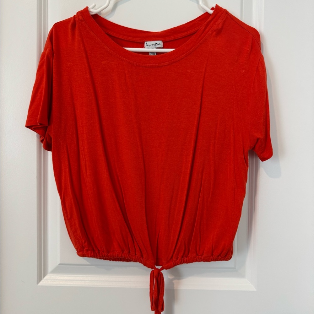 Love, Fire Bold Red Tee